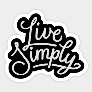 Live Simply Sticker